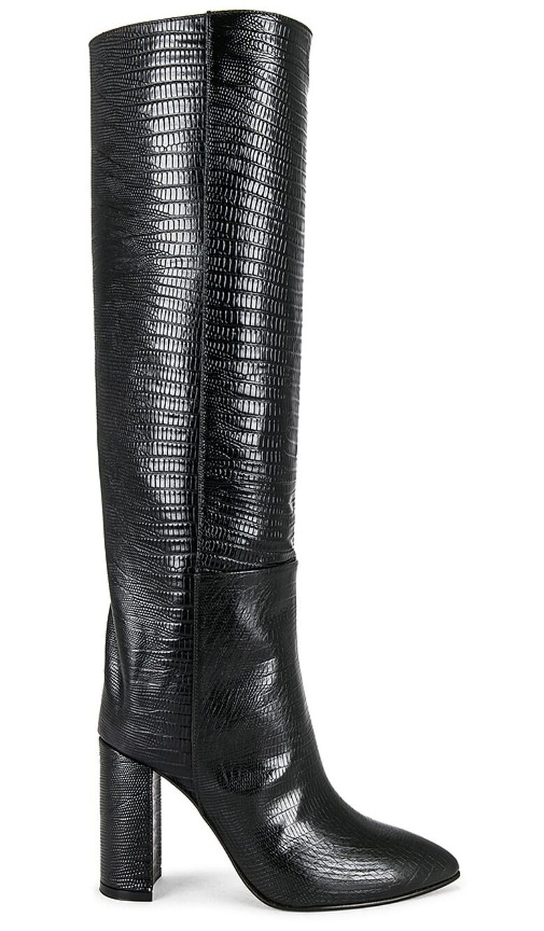 Toral Sleek Black Tall Leather Boots Size 40 EU / US 10